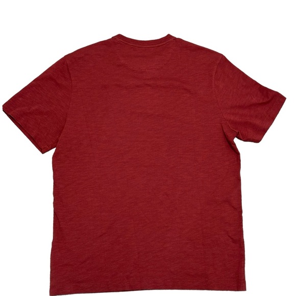 Men’s Even Tide Large Henley Short Sleeve T-Shirt Top Tee Burgundy Cotton NWT - Picture 4 of 9